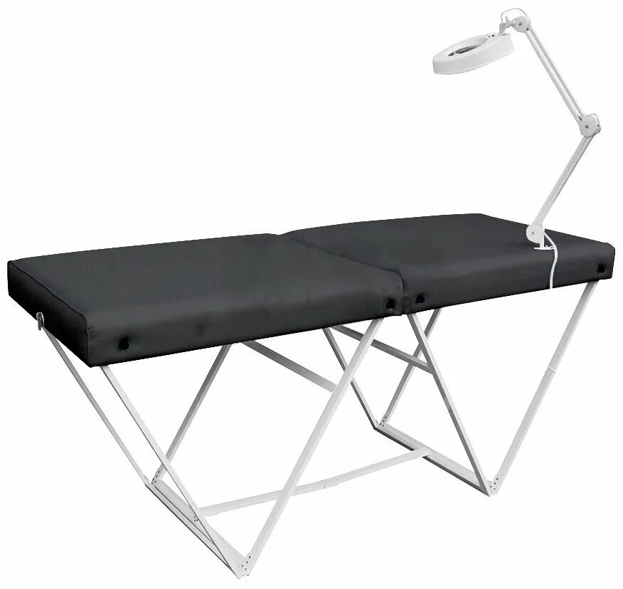 Кушетка для перманентного макияжа Mass-Stol Кушетка для наращивания ресниц "Profi Place" (Чёрный жемчуг; 182х75х62