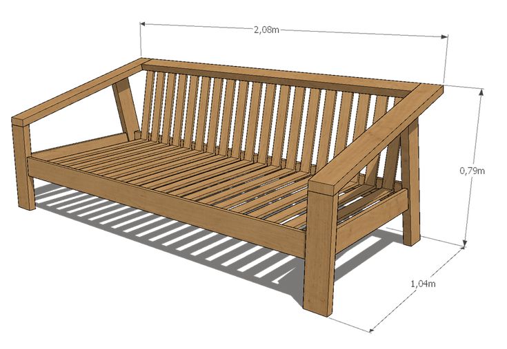 Кушетка своими руками из дерева фото чертежи Кушетка своими руками из дерева фото чертежи Кушетка своими руками из дерева фото чертежи Medidas Sillon Cama Nonthue Мебель с деревянными поддонами, Деревянный диван и О