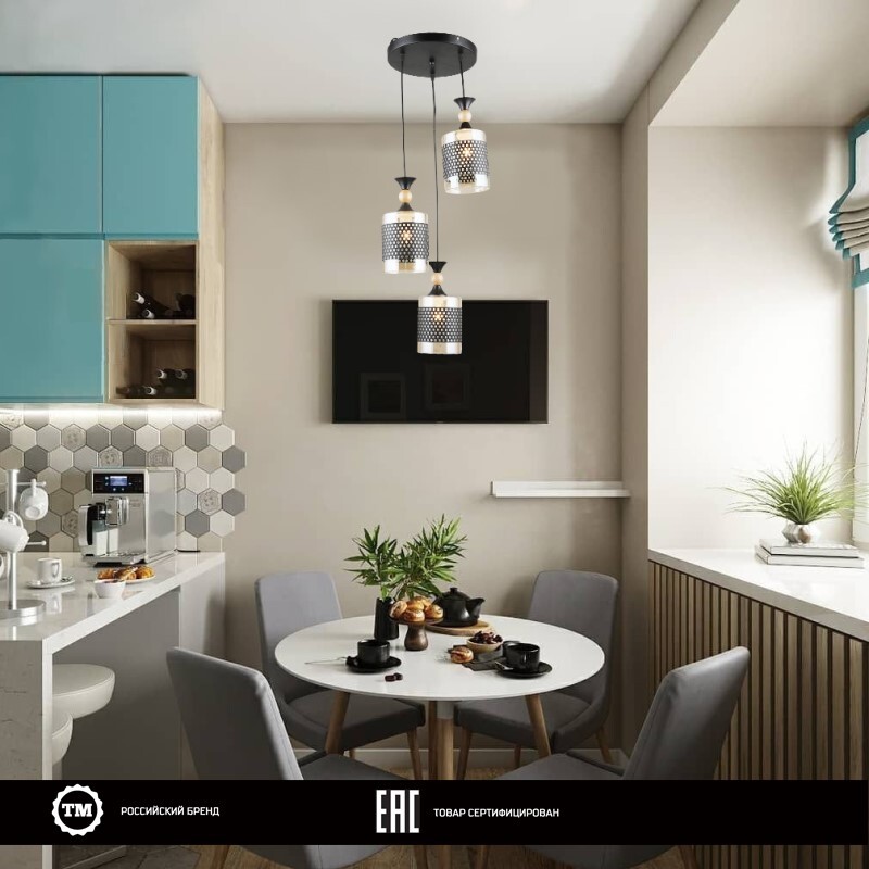 Кв 11 кв м дизайн фото Люстра Лас Светас 79517/3H BK+WOOD - купить в Лас Светас, цена на Мегамаркет