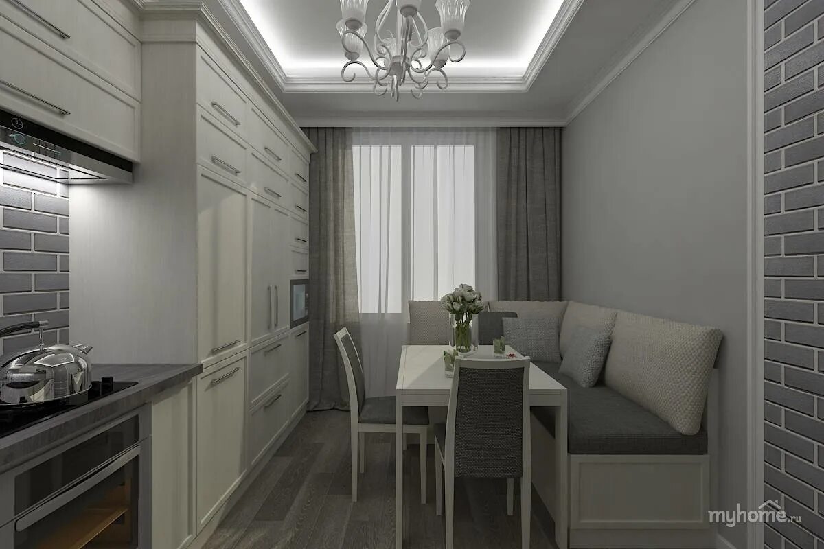 Кв 11 кв м дизайн фото Кухня 12 кв метров Bel-Okna.ru