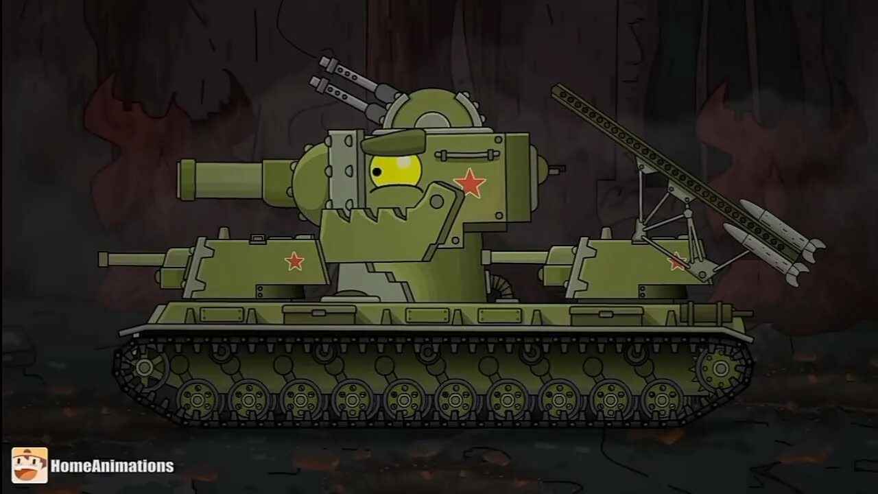 Кв 6 танк фото мультик KV-6 back! Home Animations Мультики про танки Cartoon about tanks - YouTube