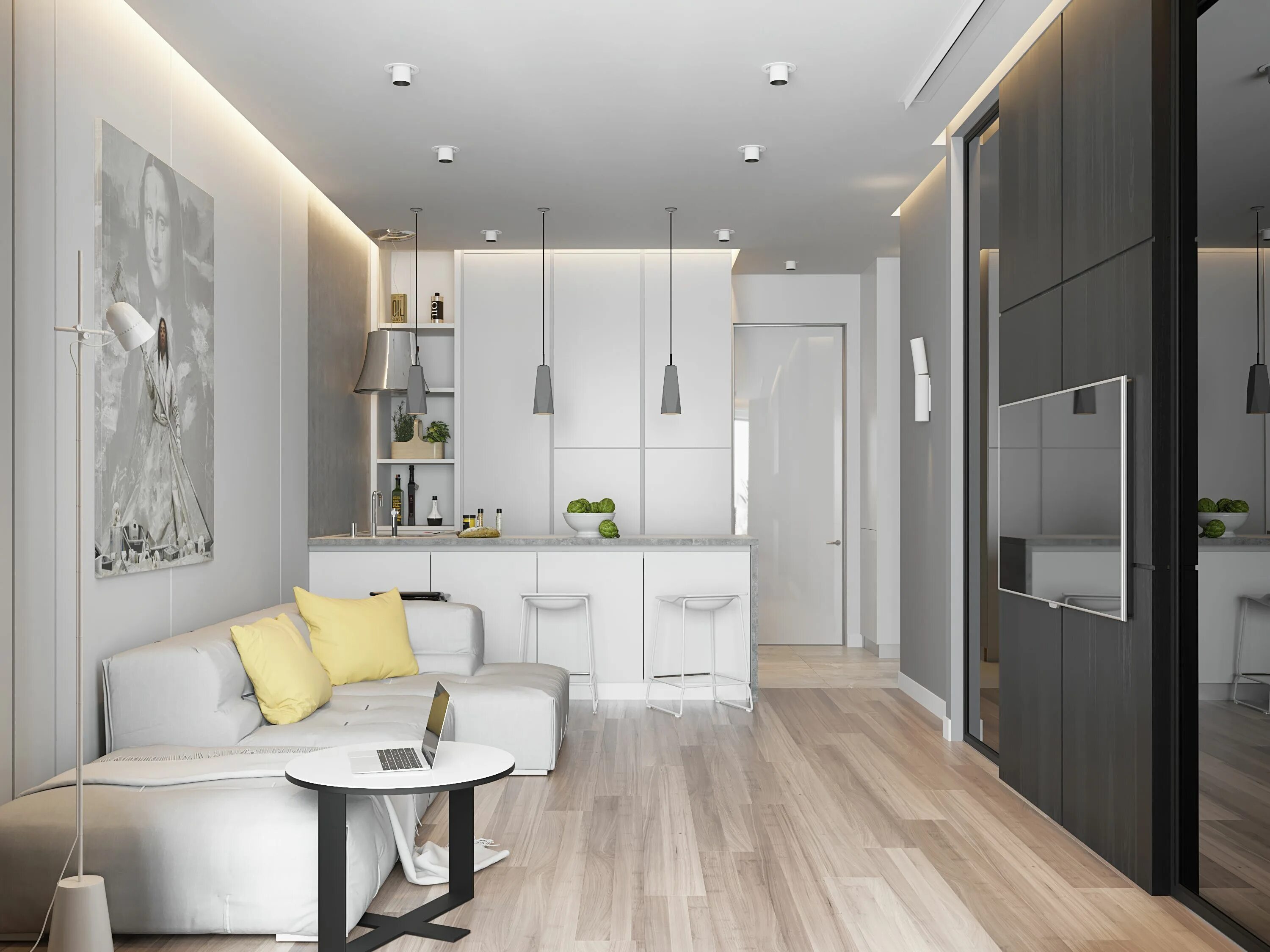 Кв дизайн интерьера Functional Minimalism Small apartment interior, Condo interior design, Apartment