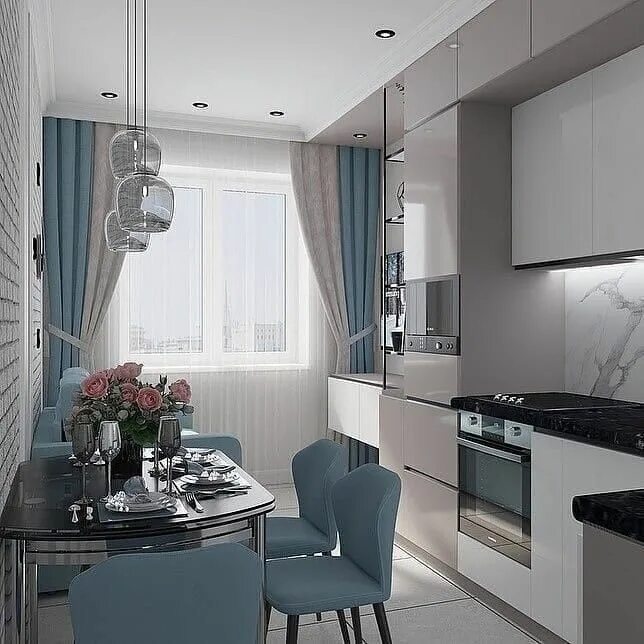 Кв дизайн интерьера кухни Закладки Dinning room decor, Modern kitchen interiors, Kitchen furniture design