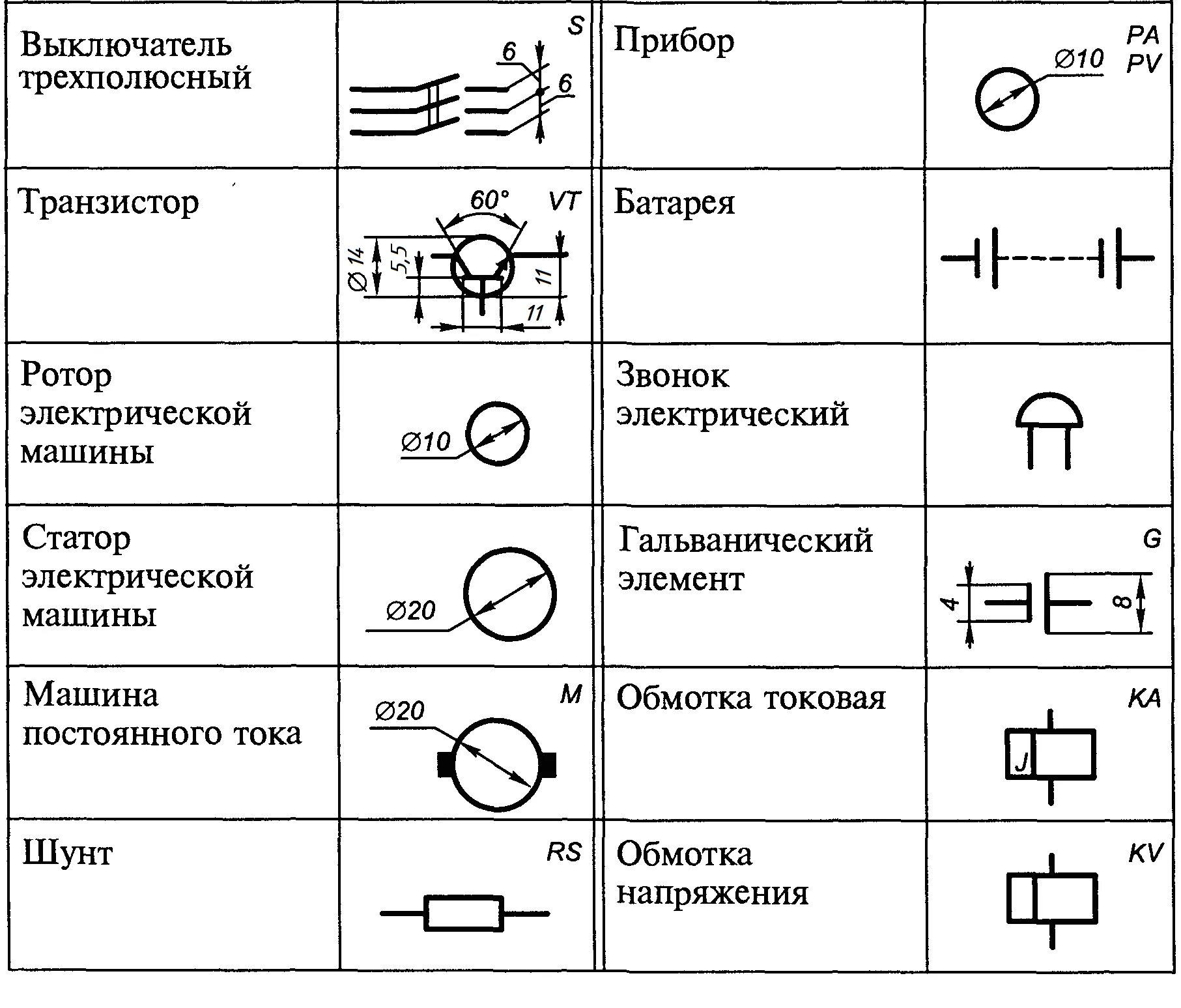 Кв на электрической схеме Обозначение клемм фото - DelaDom.ru