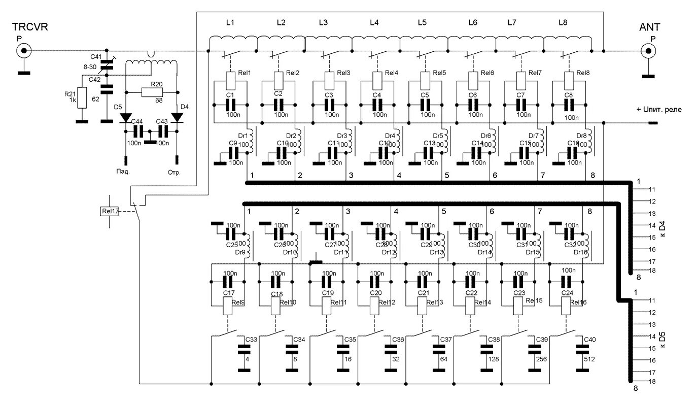 Кв тюнер своими руками схема Почти автоматический антенный тюнер