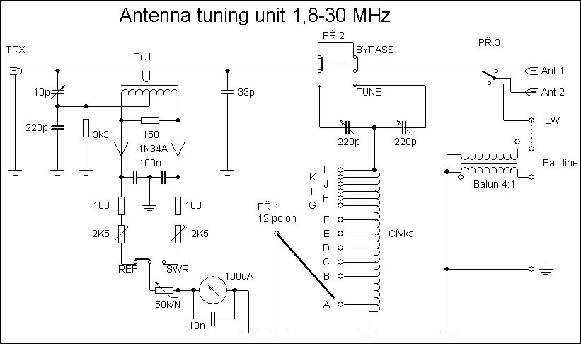 Кв тюнер своими руками схема Антенный тюнер на КВ диапазоны. Схема. - Антенны !--if(СХЕМЫ)--- СХЕМЫ!--endif--
