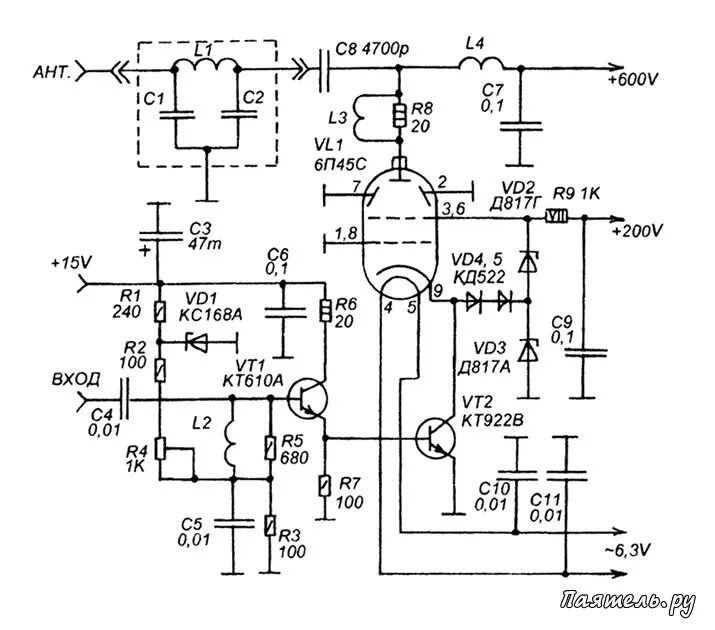 Кв усилитель мощности все схемы самоделок Схемы кв усилителей мощности на транзисторах фото и видео - avRussia.ru
