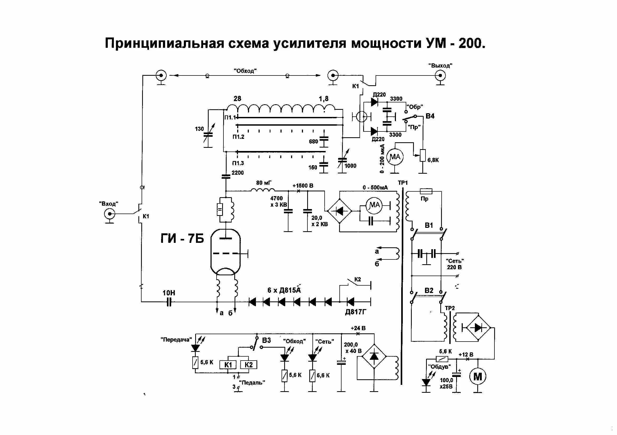 Кв усилитель на ги 7б схема Переделываем УМ-200 на ГИ-7б - HamRadioUral