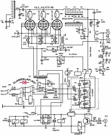 Кв усилитель на гу 50 схема 29 Krótkofalarstwo ideas in 2021 krótkofalarstwo, elektronika, anteny