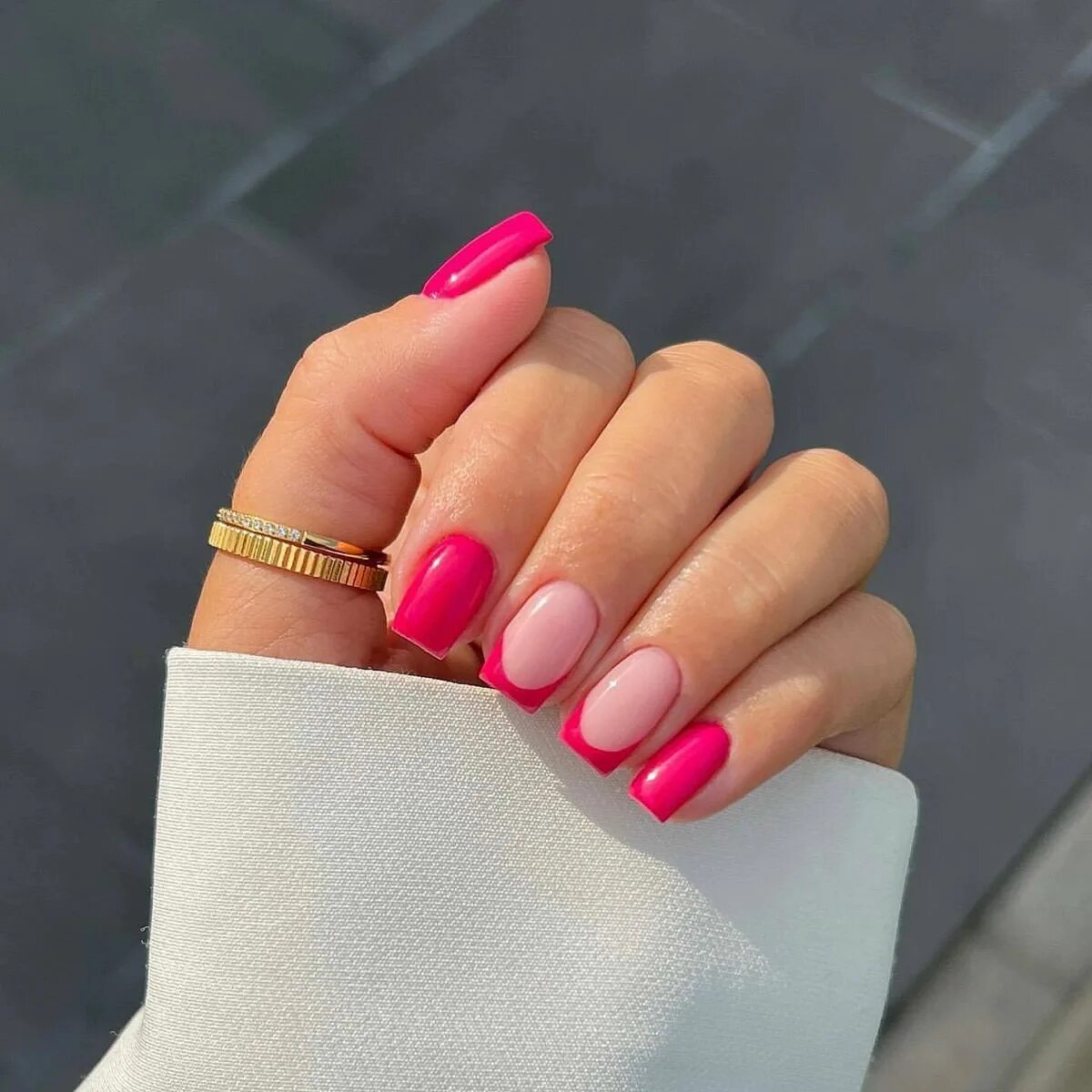 Квадрат маникюр красивые цвета Pin su Nails Unghie idee, Unghie fucsia, Unghie