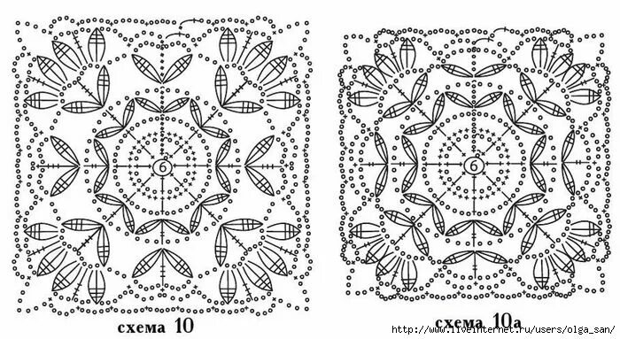 Квадратики крючком схемы TOP CROCHET MOTIF SUMMER Связанное крючком кружевное украшение, Квадратные узоры