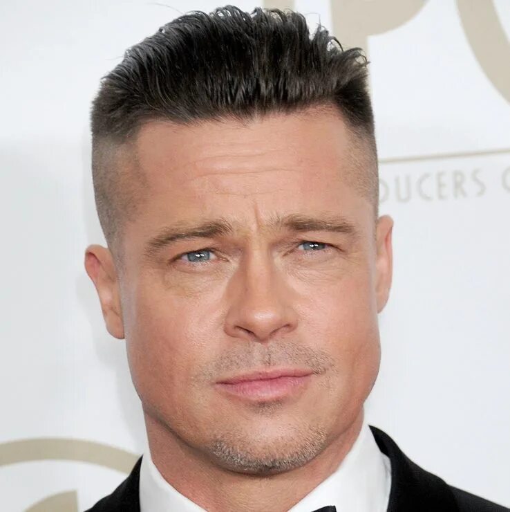 Квадратная голова прически мужские Brad Pitt Facelift Plastic Surgery Before and After Celebie Haircuts for men, Ha