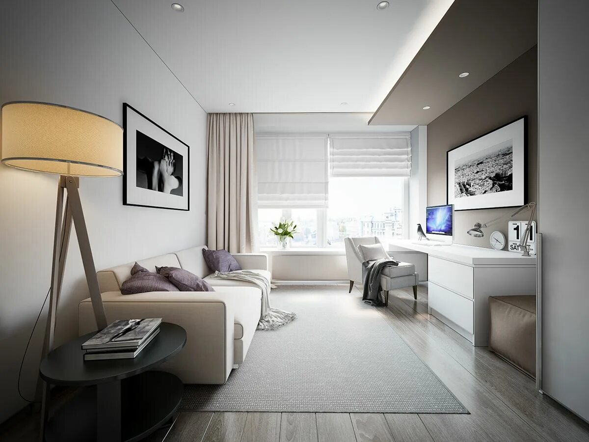 Квадратная комната дизайн фото Guest room on Behance Guest bedroom home office, Modern home offices, Interior d