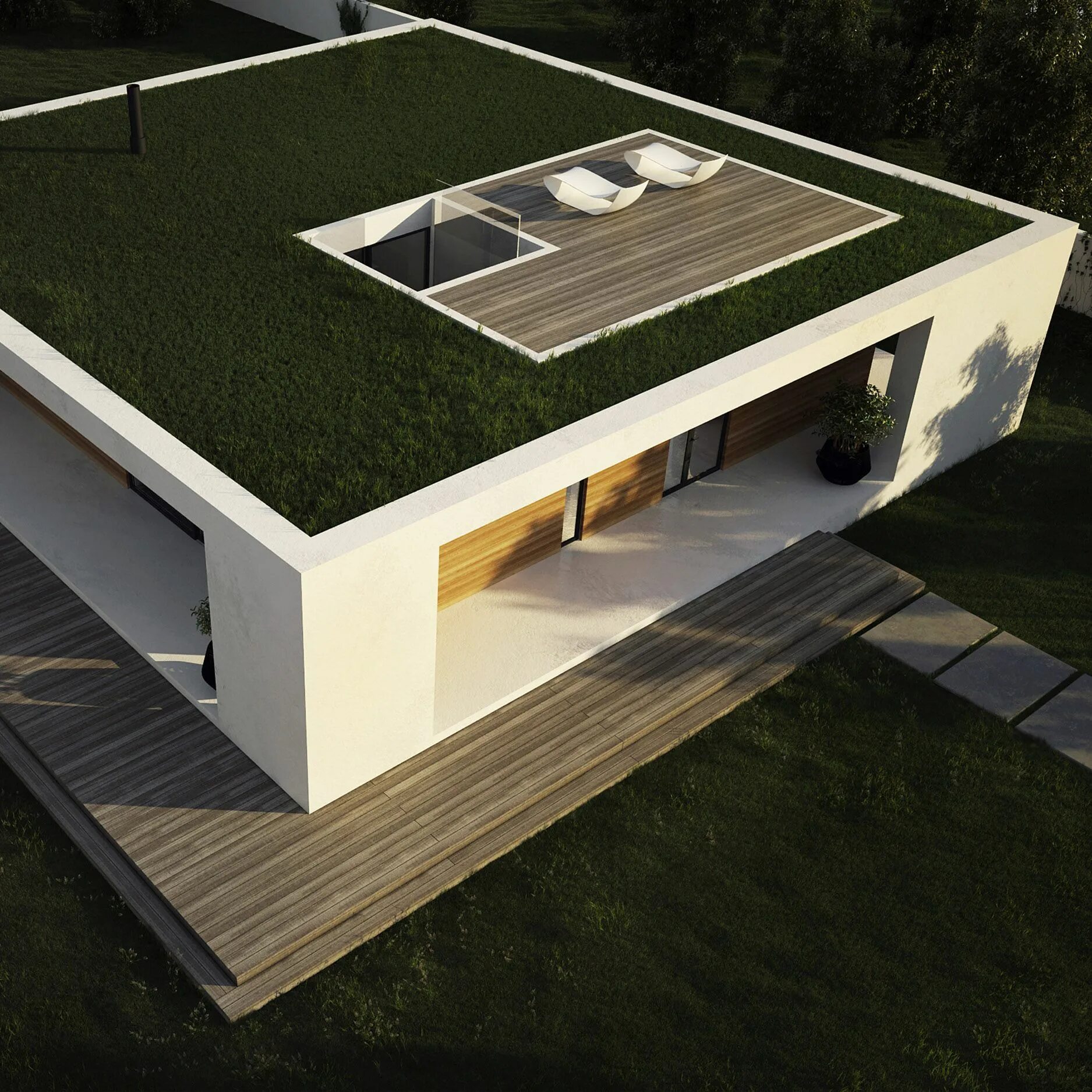 Квадратная крыша фото PATIO house Architettura abitativa, Patii, Facciata della casa