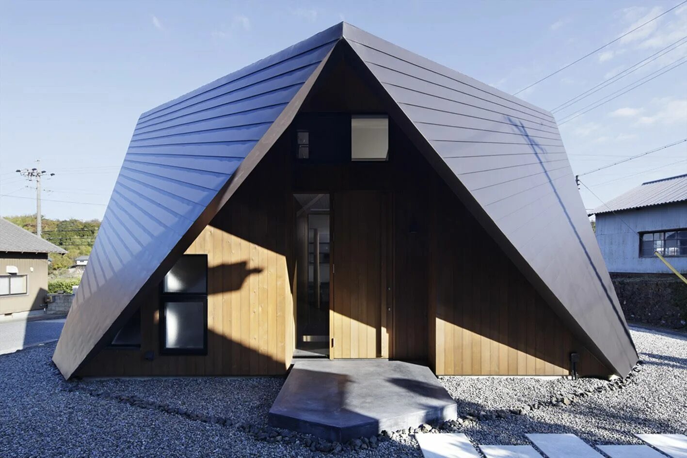 Квадратная крыша фото Gallery of Origami / TSC Architects - 9 Japanese house design, Modern japanese h