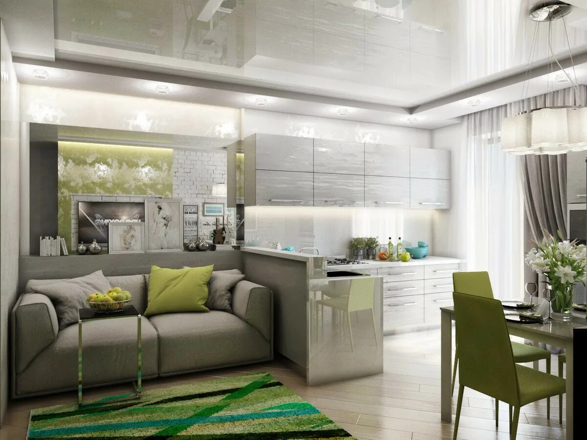 Квадратная кухня гостиная 17 кв м дизайн Купить студию, 28 м² по адресу Оренбург, Уральская улица, 2/19, 12 этаж за 1 943