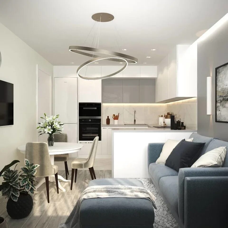 Квадратная кухня гостиная 17 кв м дизайн Kitchen design 15 sq m with a sofa in the apartment (53 Photos)
