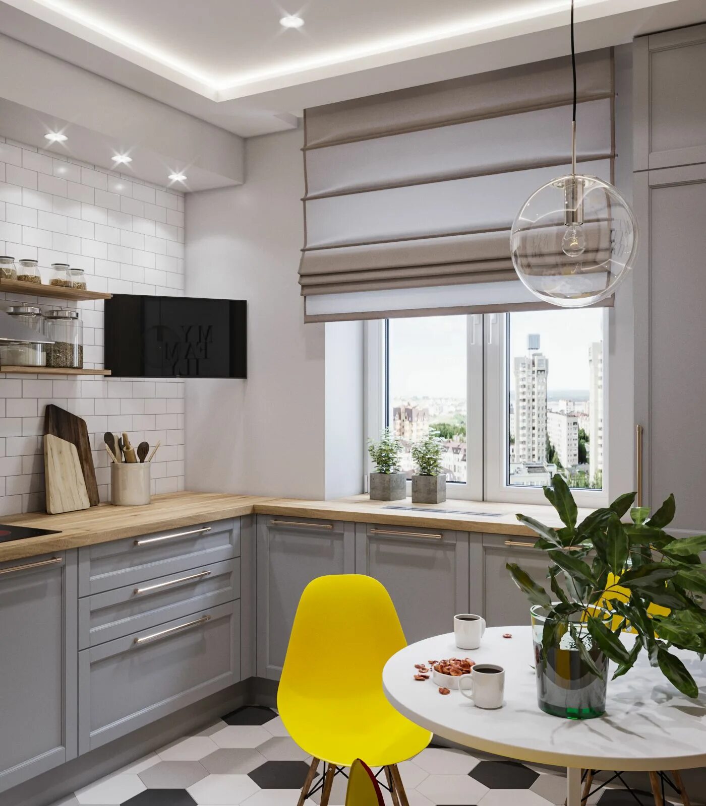 Квадратная кухня современный дизайн Кухня 9 кв.м Kitchen furniture design, Kitchen layout, Modern kitchen design