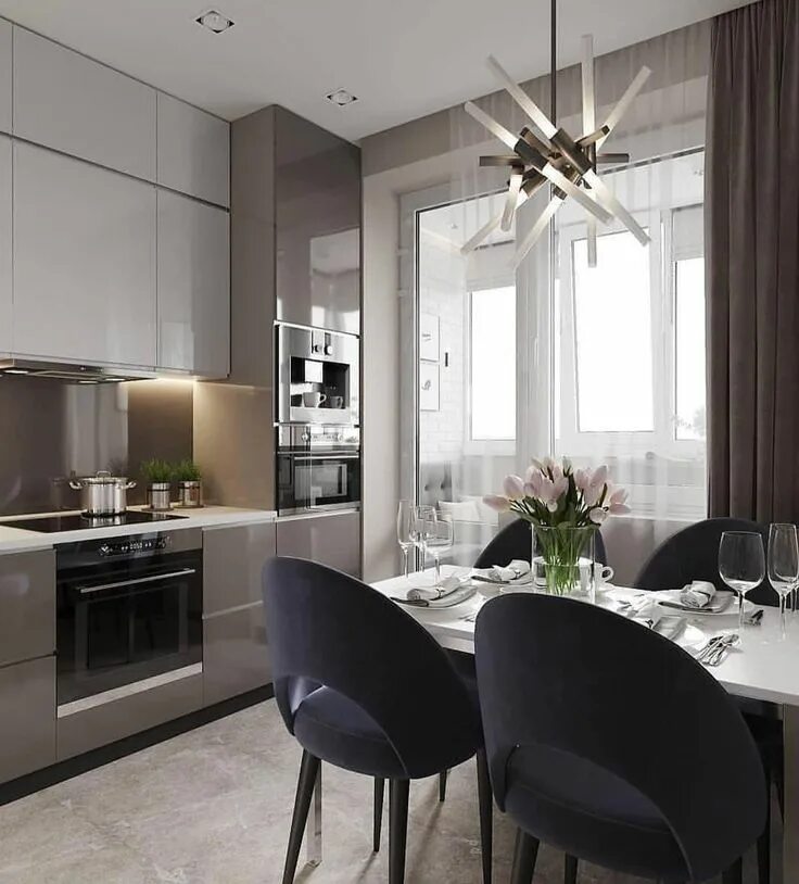 Квадратная кухня современный дизайн Bring Your Home to Life with stylish Home Decor with Eyely #homedecor #interiord