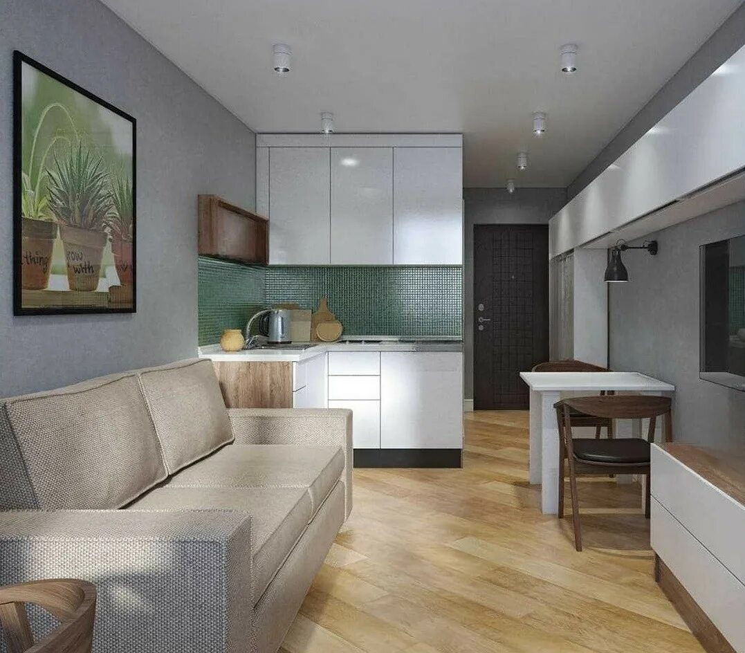 Квадратная квартира фото Купить апартаменты-студию, 16.4 м² по адресу Москва, Вешняковская улица, 11к2, 1