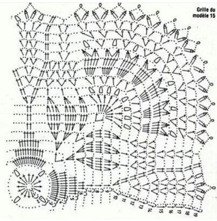 Квадратная скатерть крючком со схемами Пин на доске Crochet : Doilies and Center Runners Вязаные крючком узоры листьев,