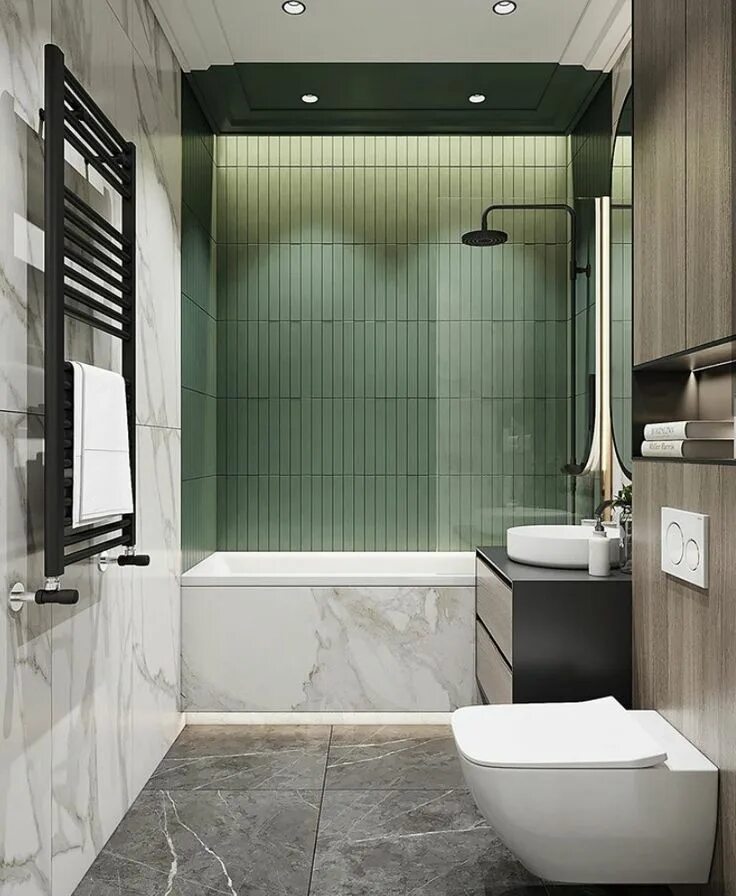 Квадратная ванна дизайн ванной комнаты Salle de bain mélange de matières et de couleur Tub to shower remodel, Budget ba