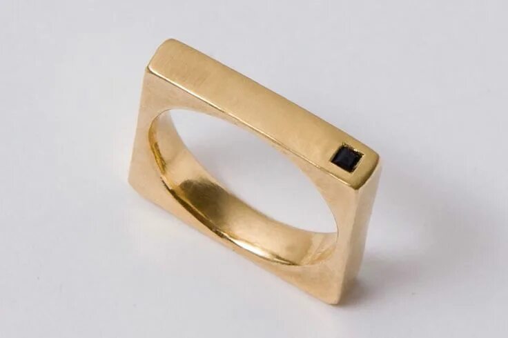 Квадратное кольцо фото 20 Unconventional Wedding Bands Square rings, Black gold black diamond ring, Bla