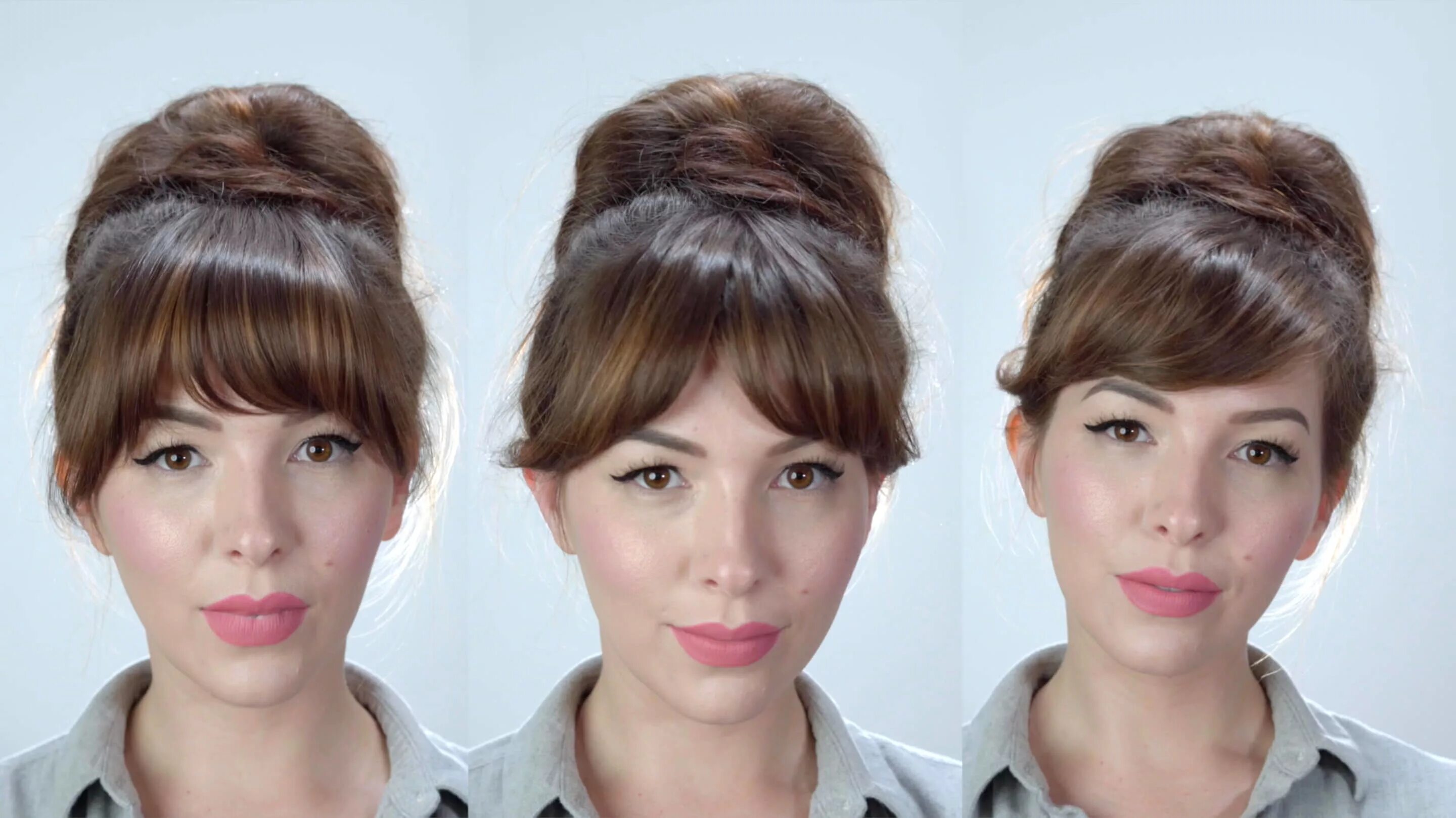 Квадратные челки фото 3 Ways to Style Your Bangs keiko lynn Bloglovin