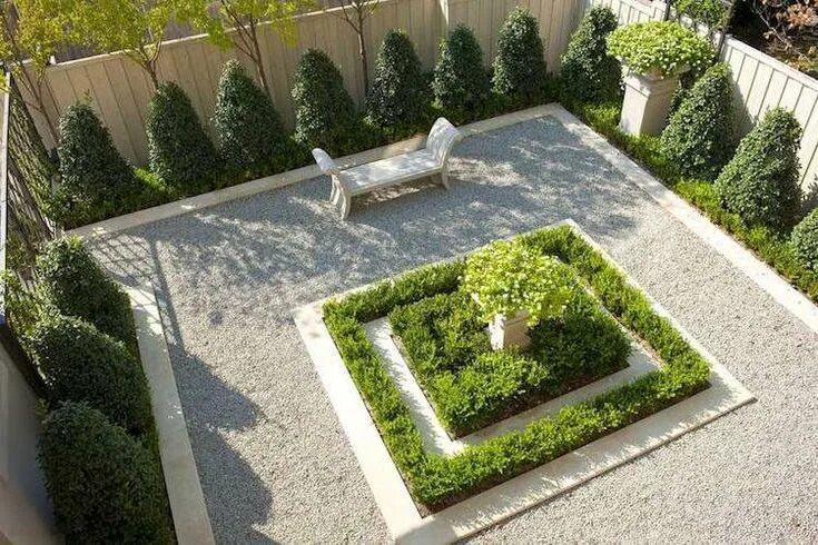 Квадратные клумбы оформление фото bordure jardin amenagement formel #jardin #garden #modern Courtyard gardens desi