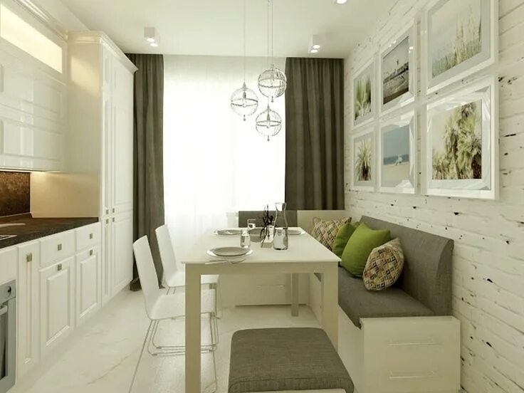 Квадратные кухни дизайн с диваном фото Mossebo Apartment design, Dining design, House design