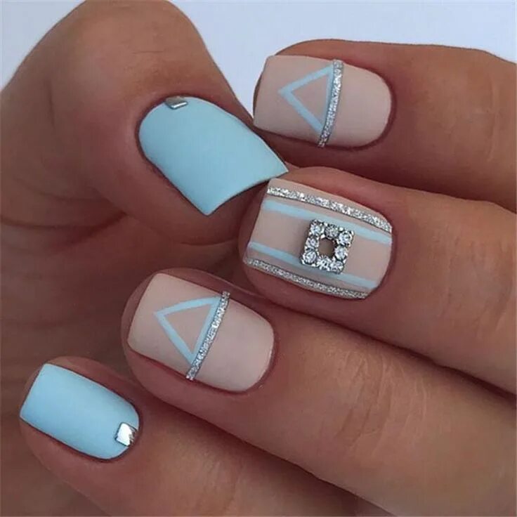 Квадратные маленькие ногти маникюр elegant sqaure matte nails design ideas; square acrylic nails; spring nails; mat