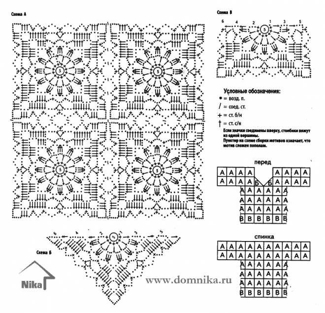 Квадратные мотивы крючком со схемами для кардигана Квадратные мотивы крючком Sashiko, Crochet chart, Crochet motif