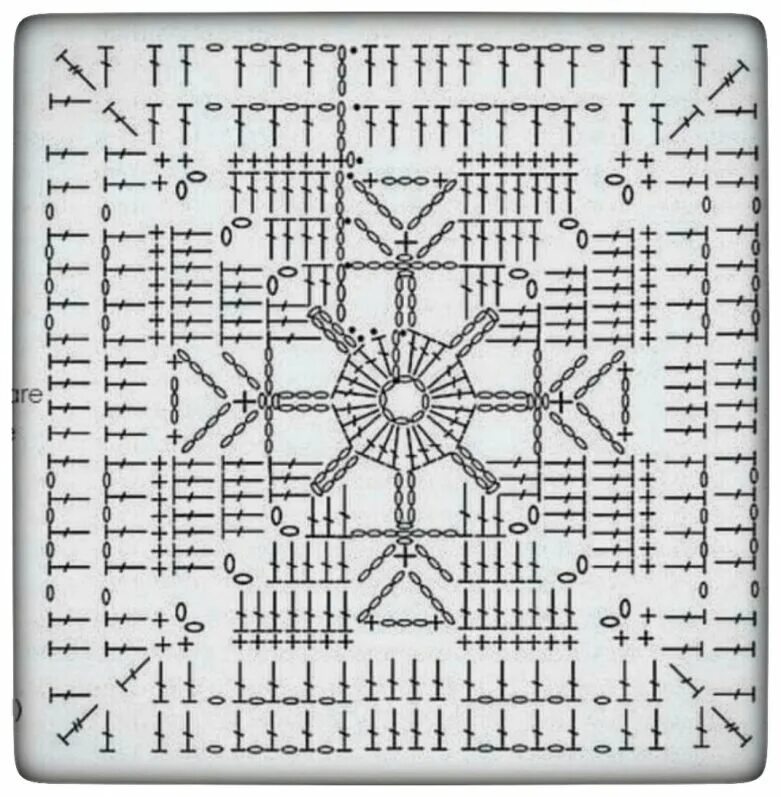 Квадратные мотивы спицами со схемами Вязание крючком. Бабушкин квадрат. Татьяна-Живу как могу Дзен