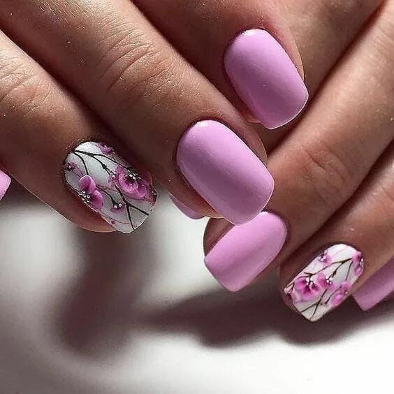 Квадратные ногти 2024 новинки дизайн весна 50 Beautiful Spring Nail Design Ideas - The Wonder Cottage Nail designs spring, 