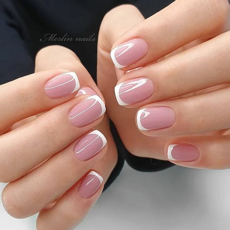 Квадратные ногти дизайн фото короткие френч 100+ Latest Nail Trends for Winter 2023 - Nail Art Design Ideas for 2023 Nail ar