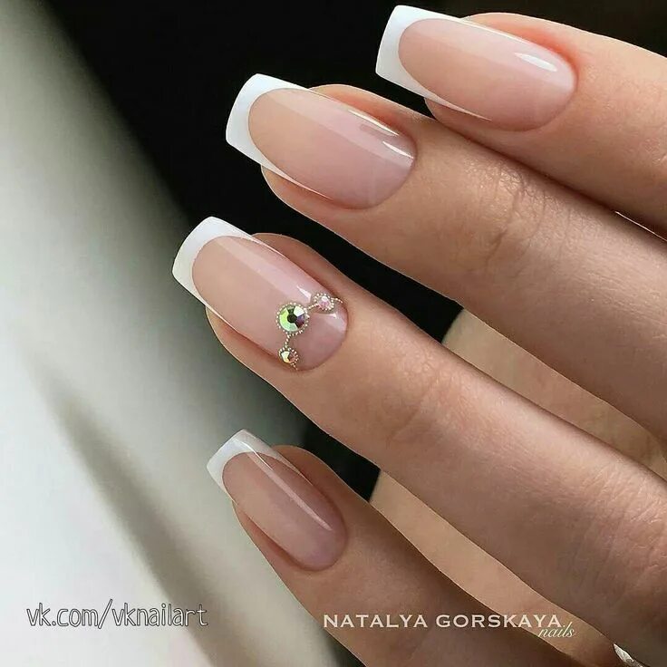 Квадратные ногти дизайн французский Pin on Дизайнерские ногти in 2024 French tip acrylic nails, Curved nails, Trendy