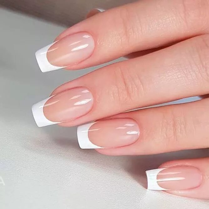 Квадратные ногти дизайн французский 43 Best French Manicure, Tips and Techniques French tip nail designs, French man