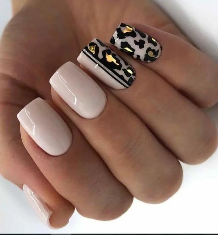 Квадратные ногти дизайн молодежный Pin on Vernis à ongles Leopard nails, Square nails, Square nail designs