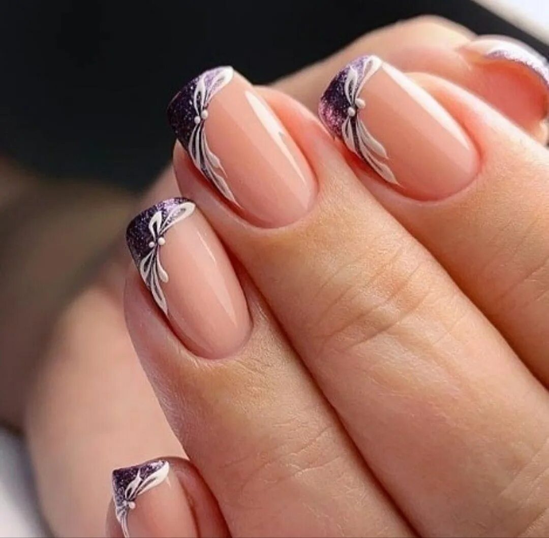 Квадратные ногти дизайн новинки французский маникюр Pin on Floral nails Nail art wedding, French nail art, French nail designs