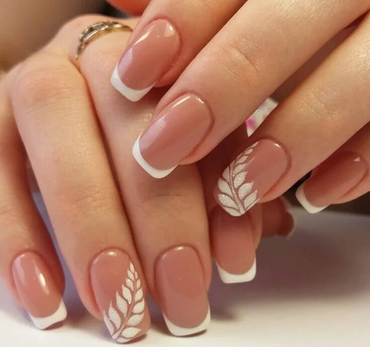 Квадратные ногти дизайн новинки французский маникюр Елена Драгни NAILS в Instagram: "#ЕленаДрагни" French nails, Schöne nägel, Nagel