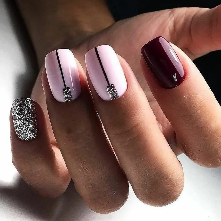 Квадратные ногти дизайн новинки модные Маникюр на осень Trendy nails, Nail manicure, Short nail designs