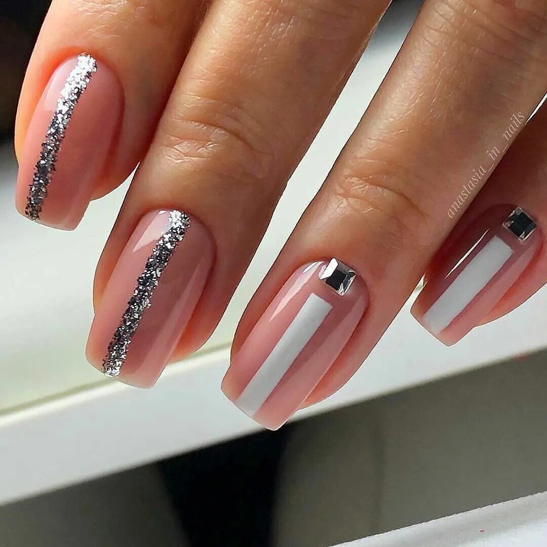 Квадратные ногти дизайн новинки модные Top 50+ Easy Nail Designs For Short Nails Short nail designs, Nail accessories, 