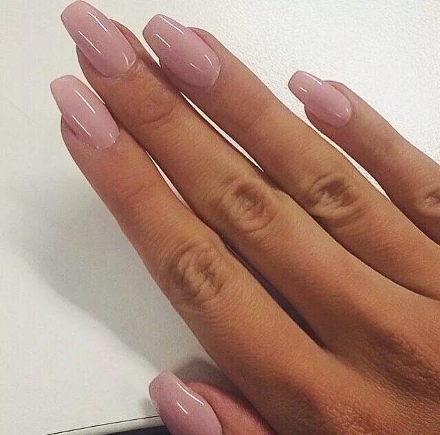 Квадратные ногти дизайн однотонные Pink makes the boys wink Pretty nails, Squoval nails, Gorgeous nails