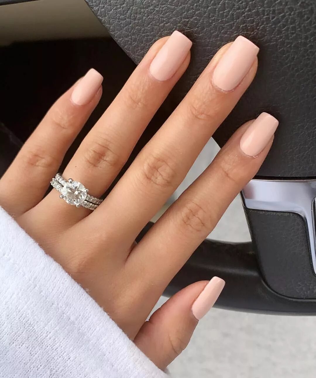 Квадратные ногти дизайн однотонные 100 Beautiful wedding nail art ideas for your big day Bride nails, Wedding nails