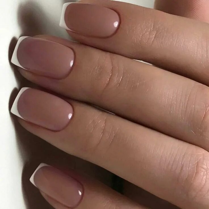 Квадратные ногти дизайн однотонные Manicure French manicure nails, Nails, Manicure