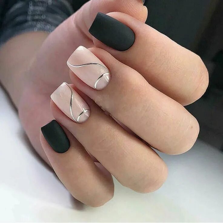 Квадратные ногти дизайн стильный Pin by Татьяна Кривенок on Дизайн ногтей Nail colors, Nail designs, Manicure