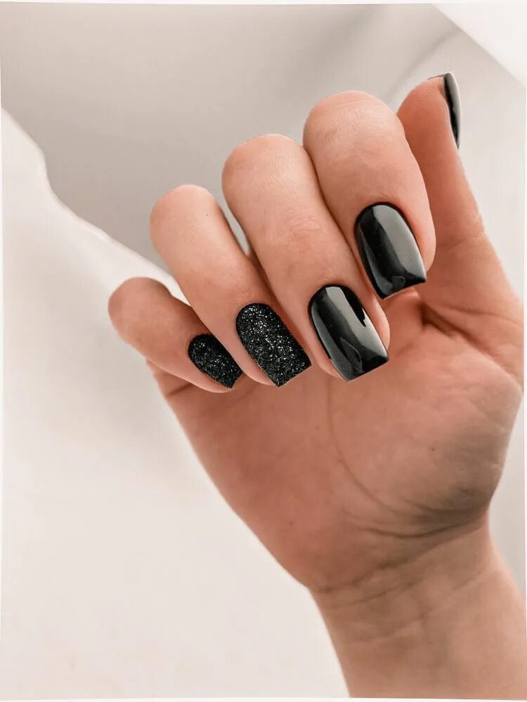 Квадратные ногти короткие фото темные Black Nails You Need To Try For Fall - DIY Darlin' Fire nails, Swag nails, Squar