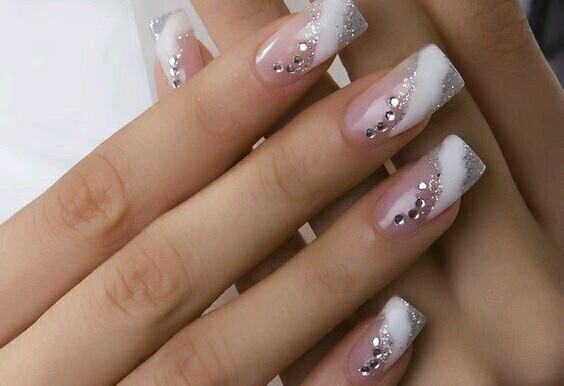 Квадратные ногти маникюр со стразами Nails, uñas, unhas Nail designs, Nails, Nail art