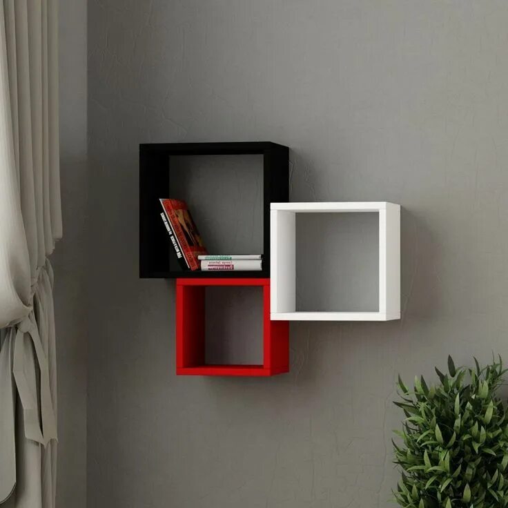 Квадратные полки на стену в интерьере Beautiful Shelf Design Ideas - Engineering Discoveries Shelf design, Corner shel