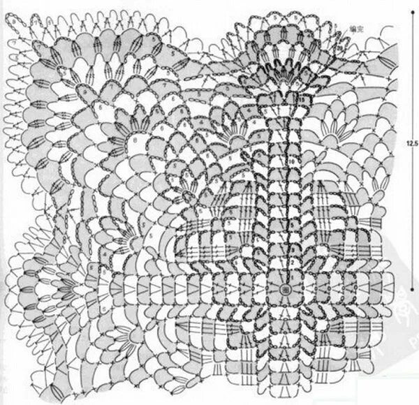 Квадратные салфетки крючком схемы новинки обалденные Квадратная салфетка крючком Crochet diagram, Crochet motif, Crochet doily diagra